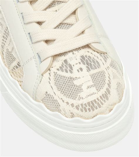 chloe sneaker spitze beige